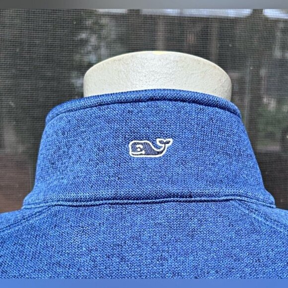 Vineyard Vines Heather Blue Half Zip Pullover Sweatshirt~S~ - Picture 5 of 6